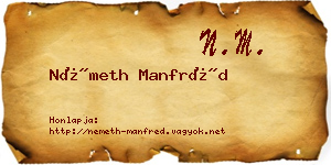 Németh Manfréd névjegykártya